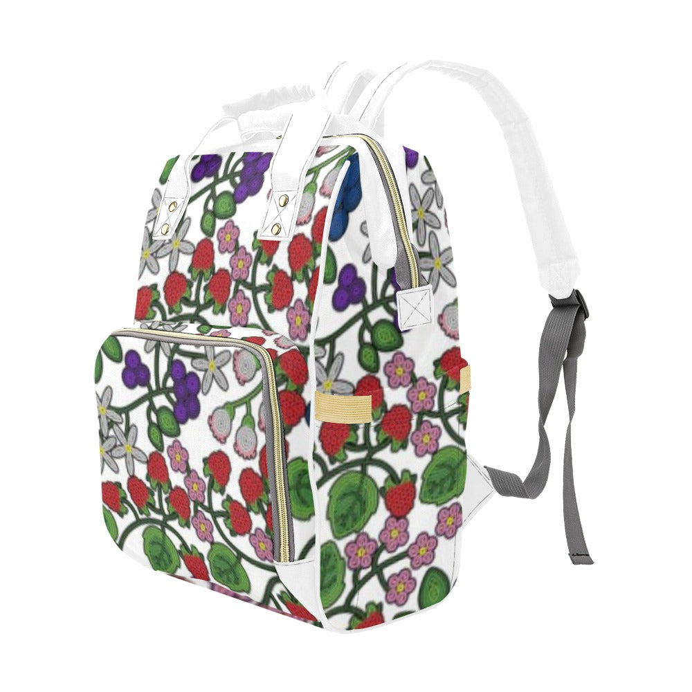 Takwakin Harvest White Multi-Function Diaper Backpack/Diaper Bag