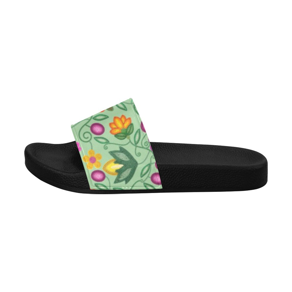Boreal Bounty Green Slide Sandals