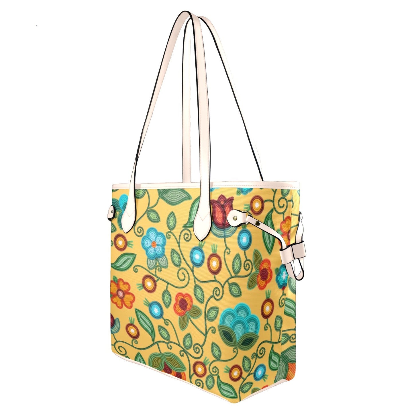 Prairie Fire Petals Honey Clover Canvas Tote