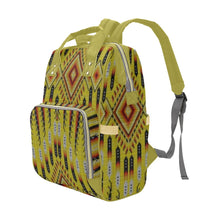 Load image into Gallery viewer, Fire Feather Yellow Multi-Function Diaper Backpack/Diaper Bag
