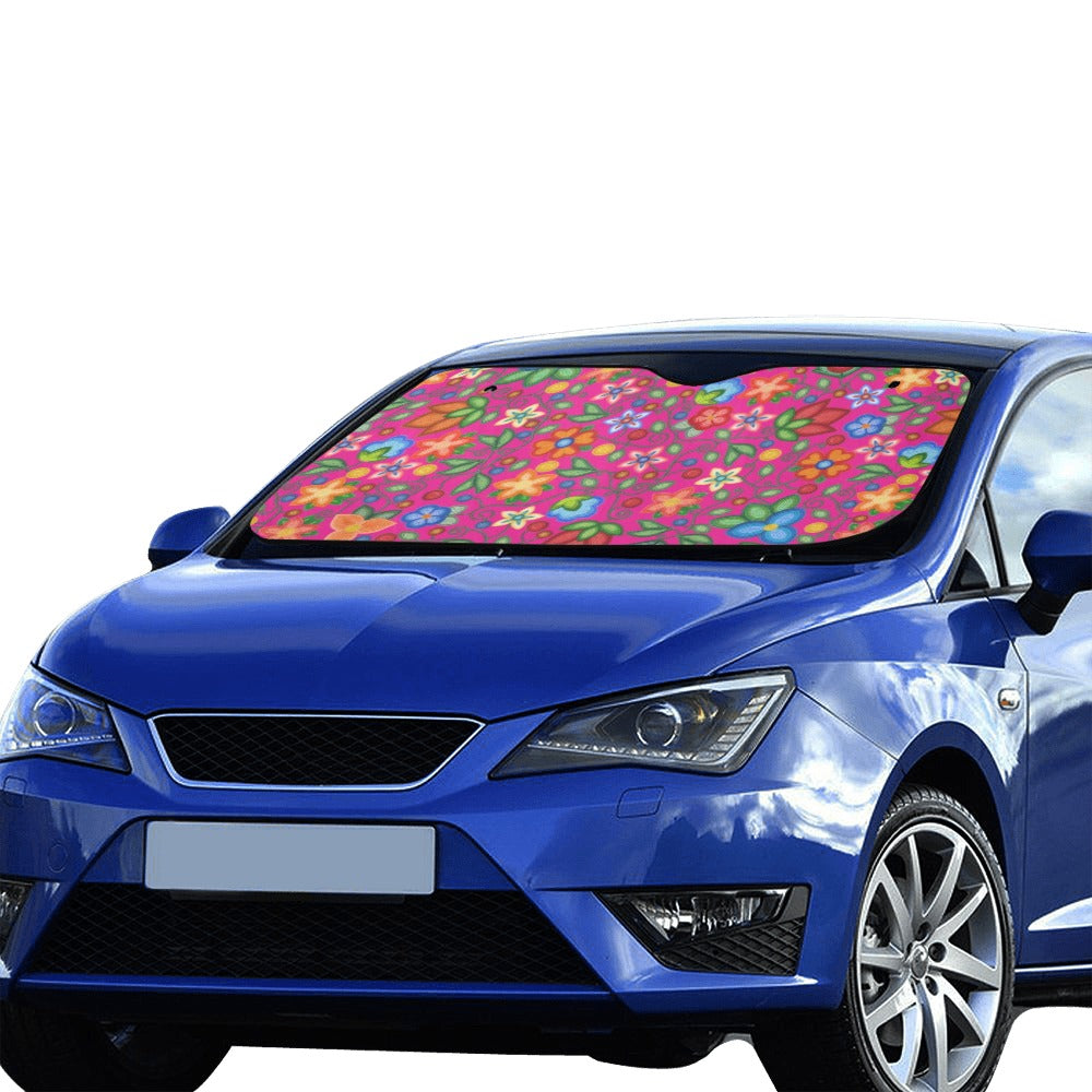 Morning Harmony Pink Car Sun Shade 55"x30"