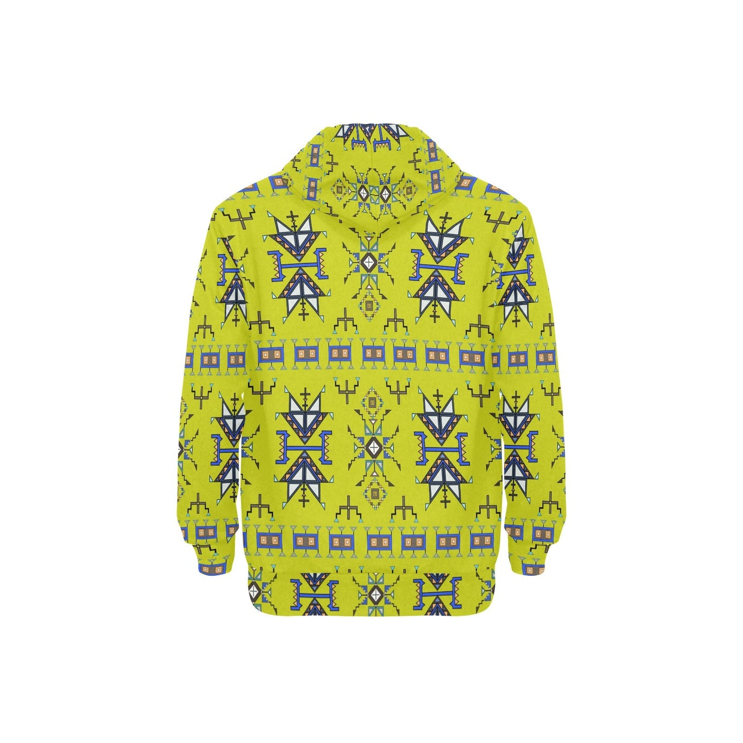 Eagle Strike Lime Men's Long Sleeve Fleece Hoodie