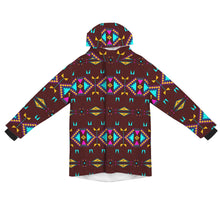 Load image into Gallery viewer, Rite of Passage Pemmican Berry Unisex Sherpa Lined Hooded Coat
