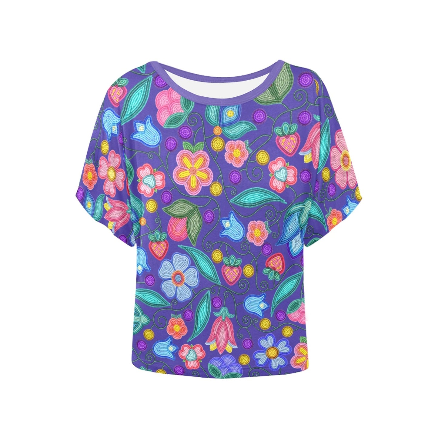Sweet Offering Indigo Batwing Blouse