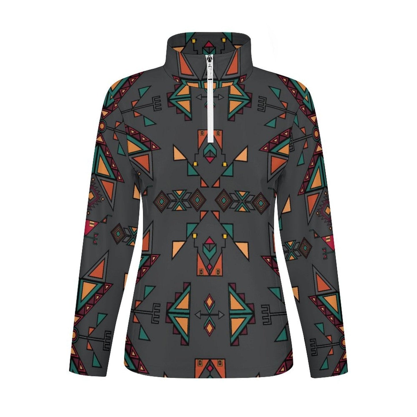 Arrow Dawn Gray Long Sleeve Yoga Shirt