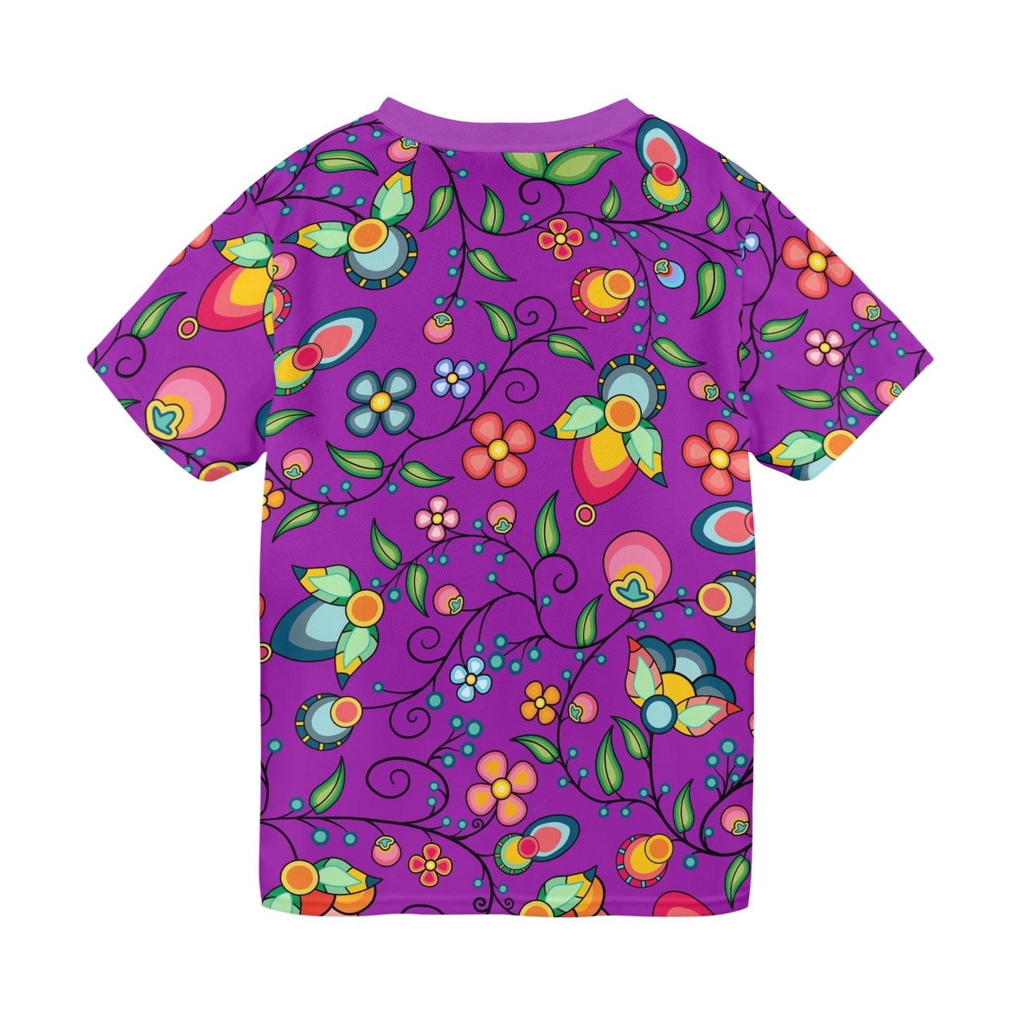 Floral Bounty Purple T-shirt for Men