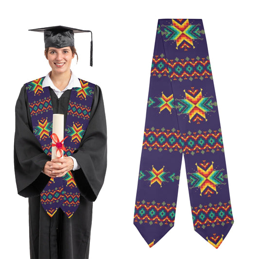 Dreams of Ancestors Indigo Graduation Stole