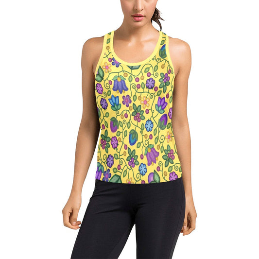 Bloom Uplift Yellow Racerback Tank Top