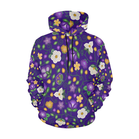 Midnight Moss Bloom Hoodie for Women