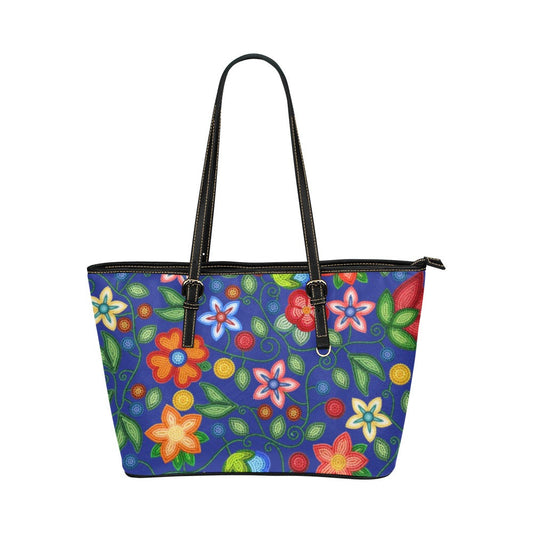 Morning Harmony Sapphire Leather Tote