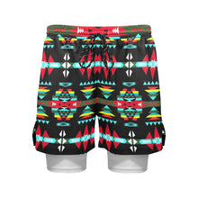 Load image into Gallery viewer, River Trail Sunset Men&#39;s Sports Shorts with Compression Liner
