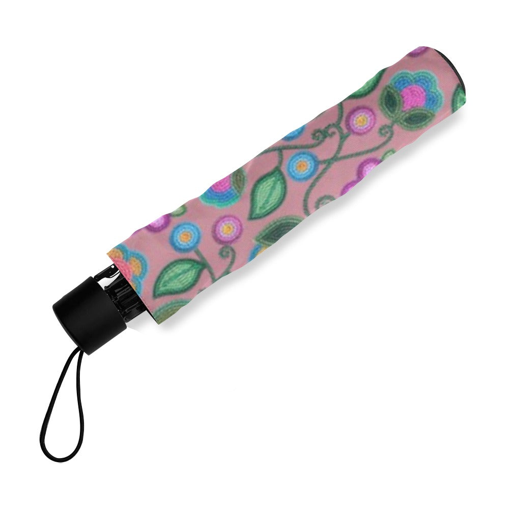 Turquoise Sunbeam Peach Foldable Umbrella (Model U01)