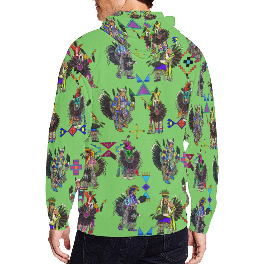 Men's Tradish Dancers Grass Men's Zipper Hoodie