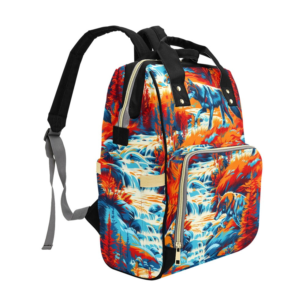 Hunting Wolves Diaper Bag
