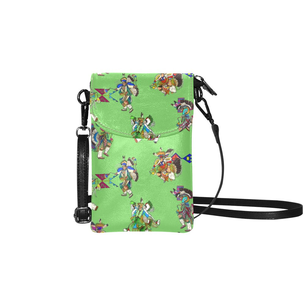 Men's Fancy Dancers Grass Small Cell Phone Purse