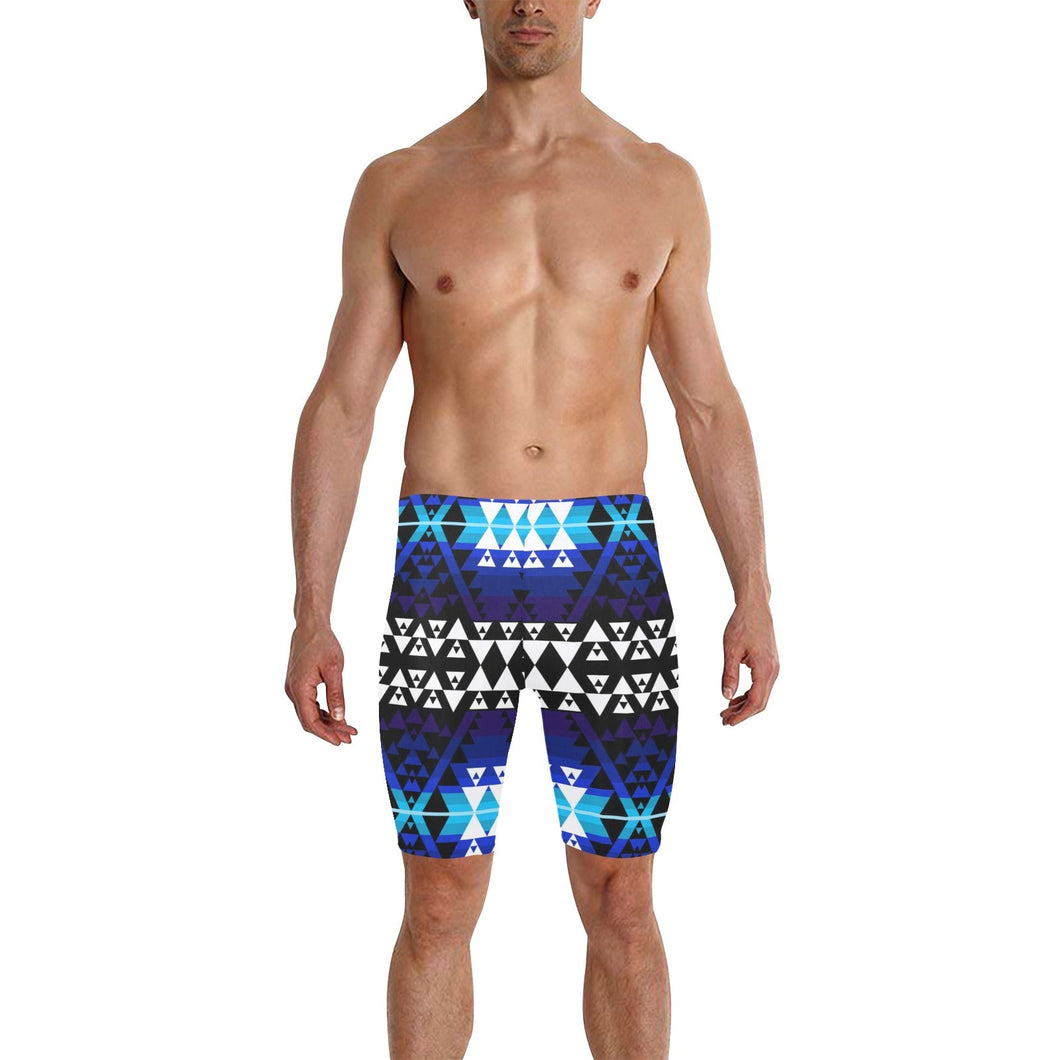 Writing on Stone Night Watch Men's Knee Length Swimming Trunks