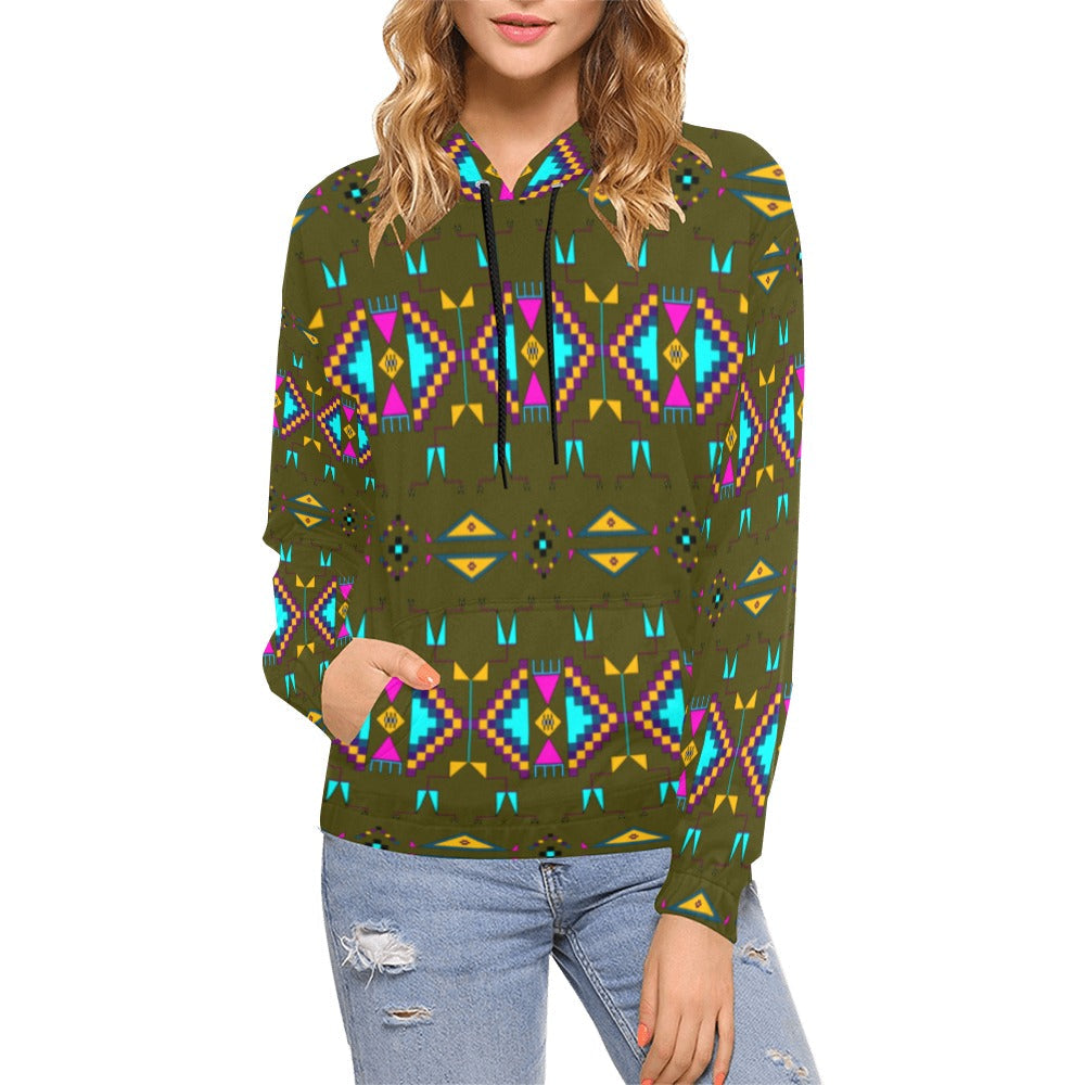 Rite of Passage Olive Hoodie for Women
