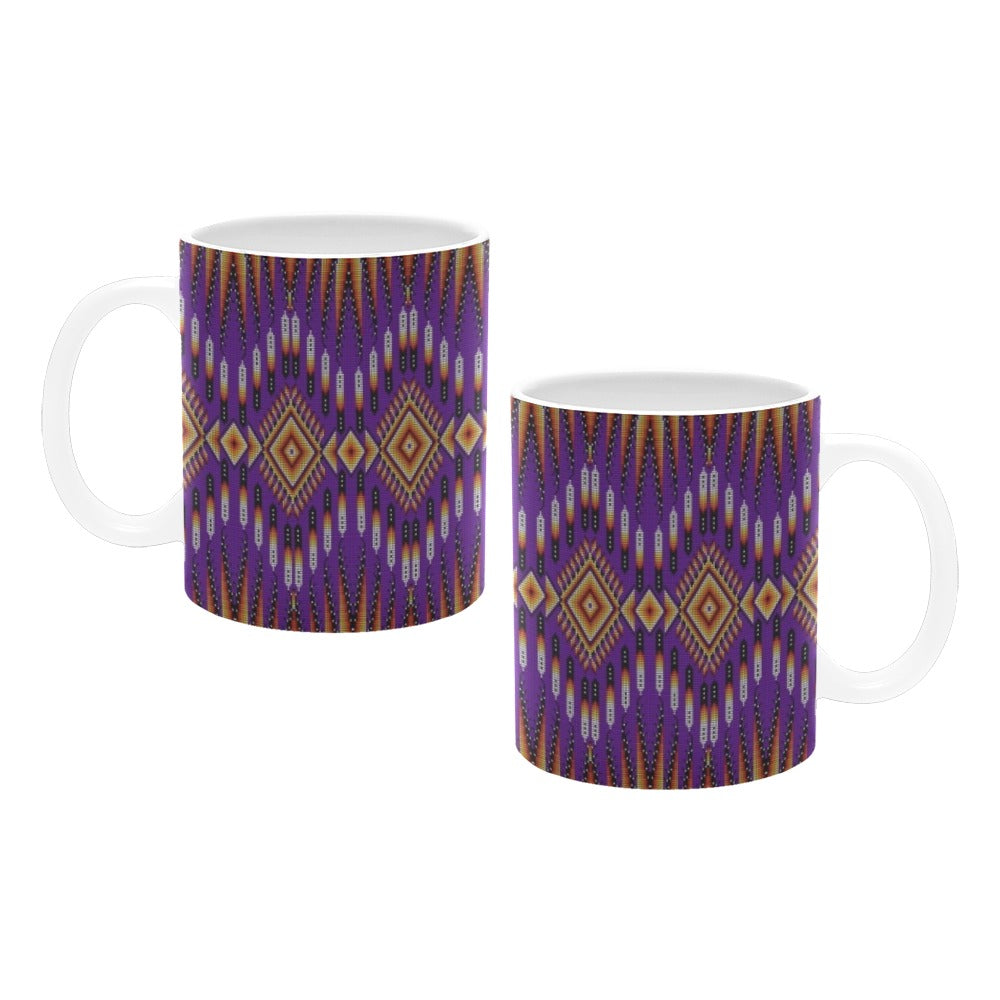 Fire Feather Purple Mug