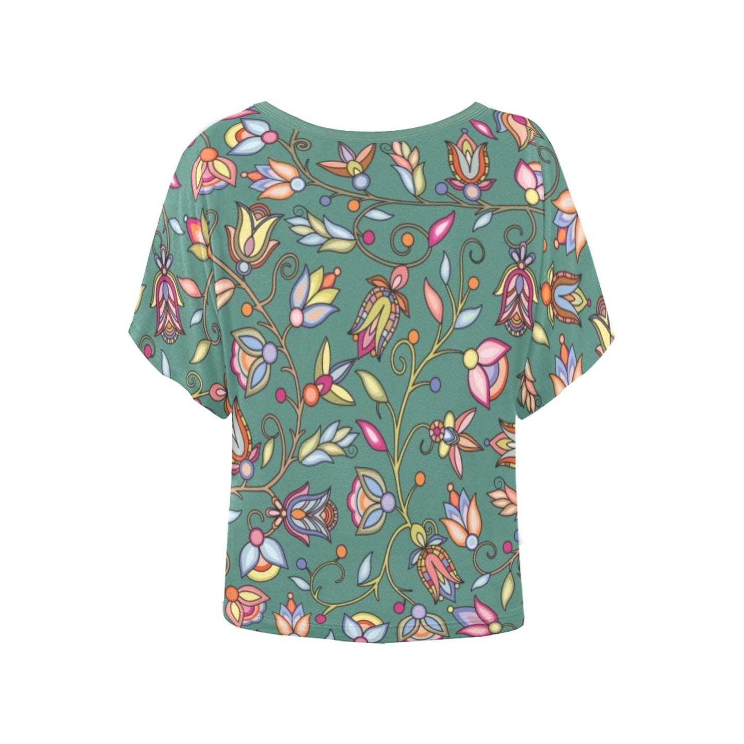 Buffalo Bloom Pond Reflection Women's Batwing-Sleeved Blouse T shirt