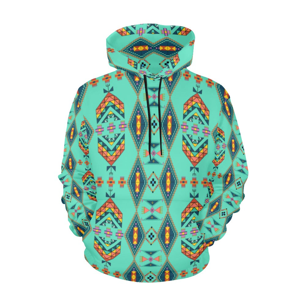 Travois Tipi Smoky Sky Hoodie for Women