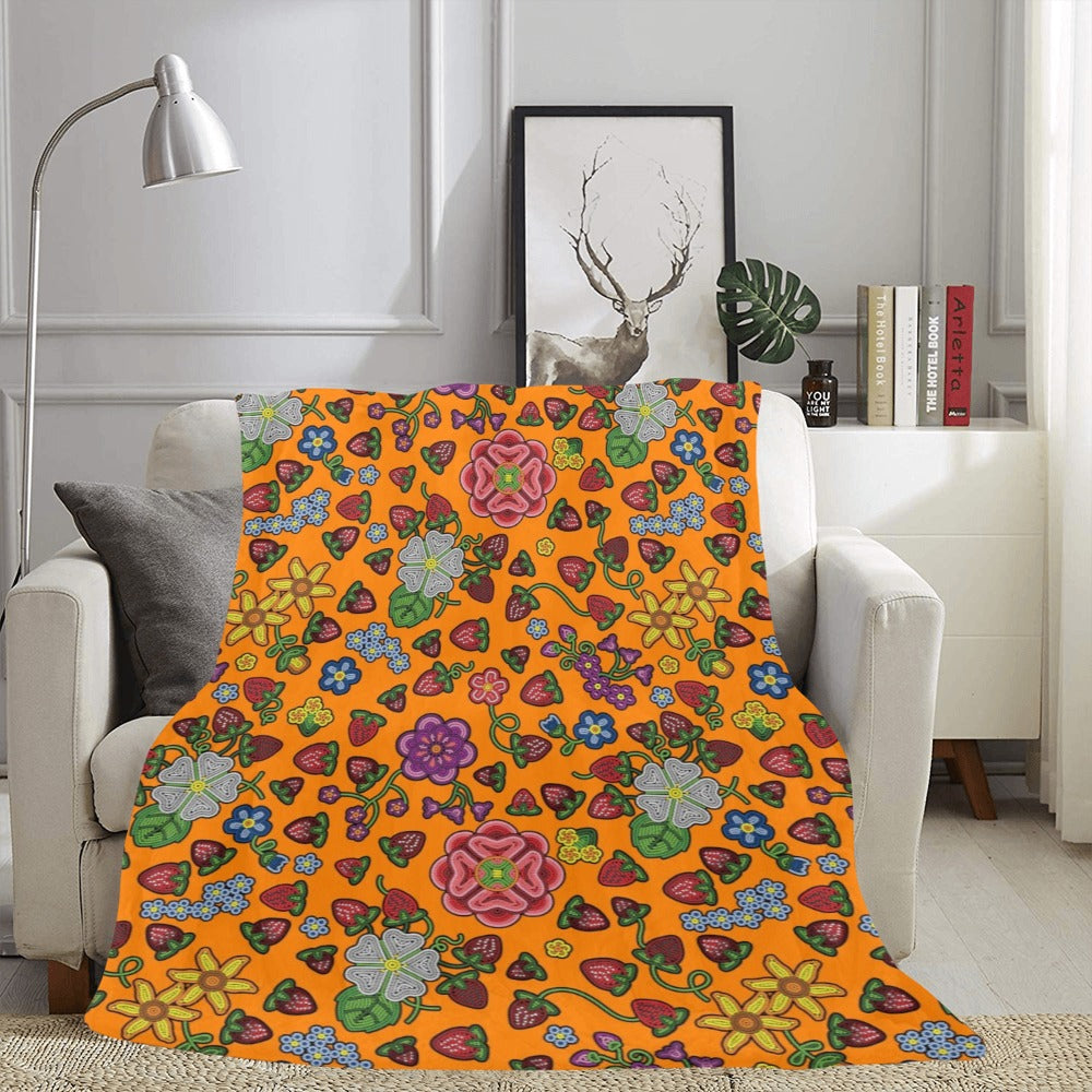 Berry Pop Carrot X-Large Micro Fleece Blanket