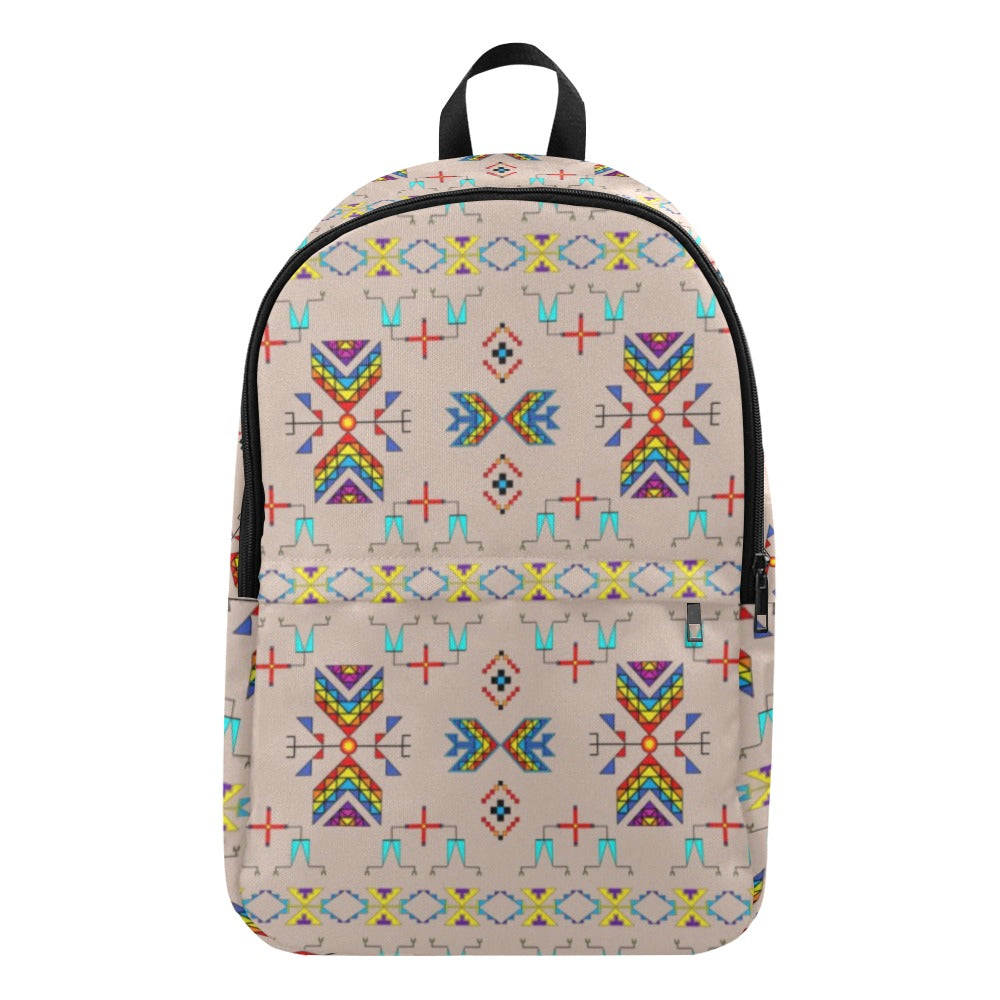 Rainy Chief Rainbow Taupe Fabric Backpack for Adult