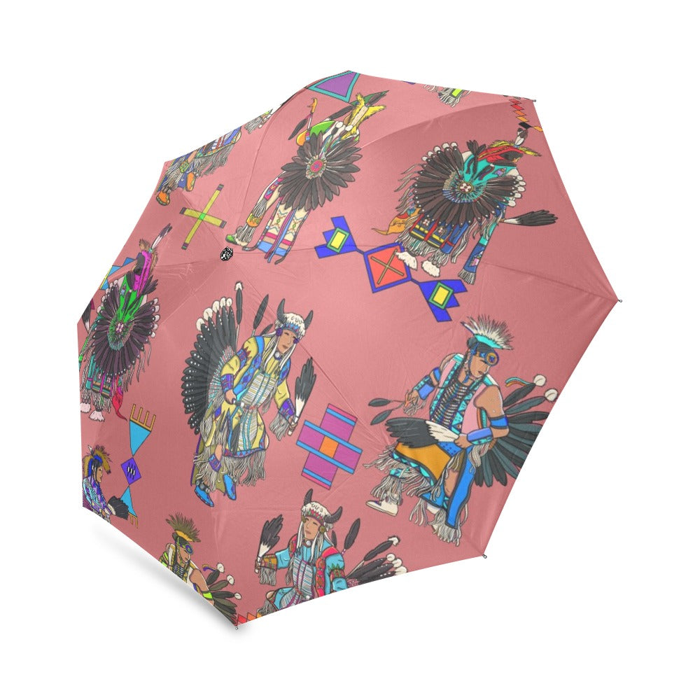 Men's Tradish Dancers Terra Cotta Foldable Umbrella