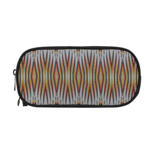 Load image into Gallery viewer, Fire Feather White Pencil Pouch
