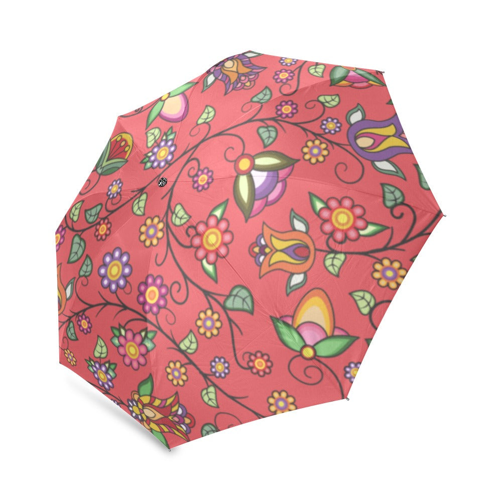 Heartbeat Petals Red Foldable Umbrella