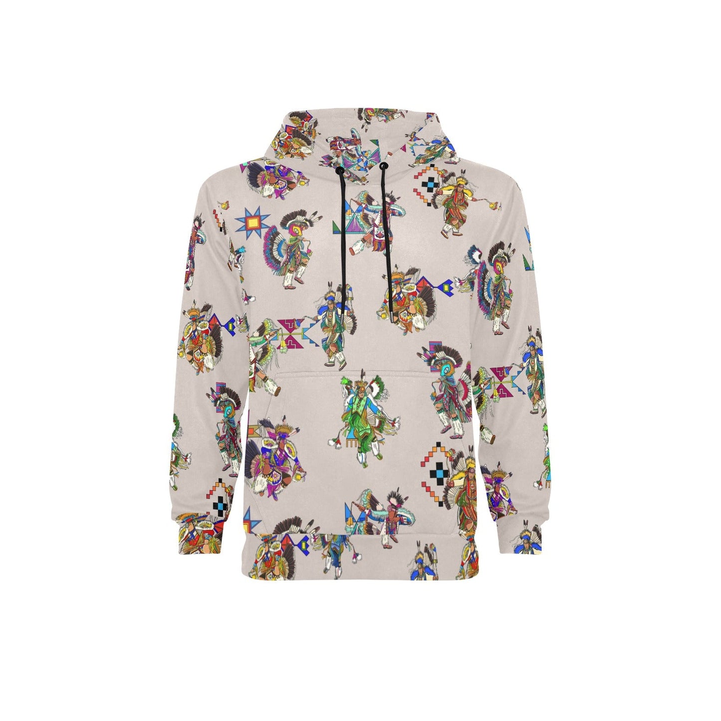 Men's Fancy Dancers Muslin Men's Long Sleeve Fleece Hoodie