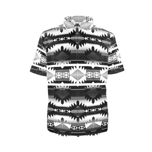 Okotoks Black and White Polo Shirt