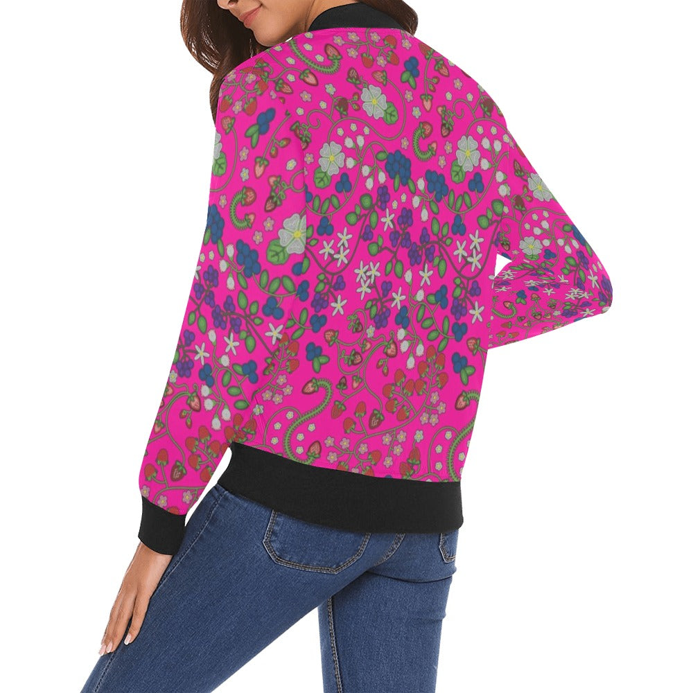 Grandmother Stories Blush Bomber Jacket for Women