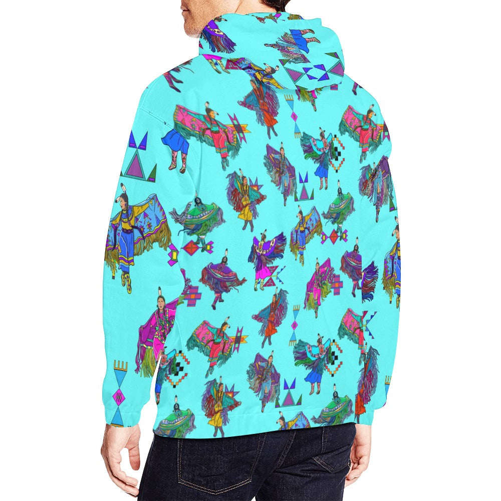 Women's Fancy Dancers Turquoise Hoodie for Men