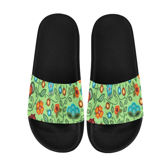 Prairie Fire Petals Sage Slide Sandals