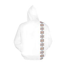 Load image into Gallery viewer, White Blanket Strip on White Hoodie for Men
