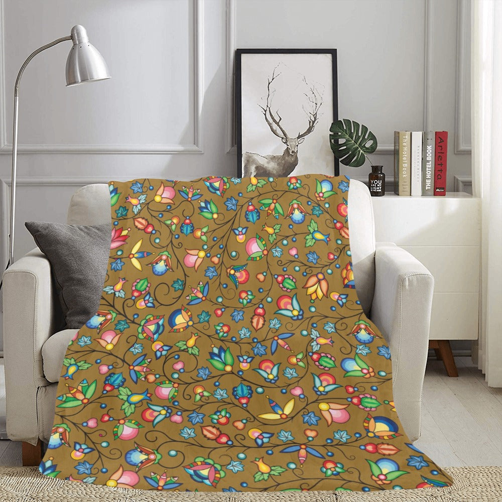 Prairie Plains Spirit Fall Leaves X-Large Micro Fleece Blanket