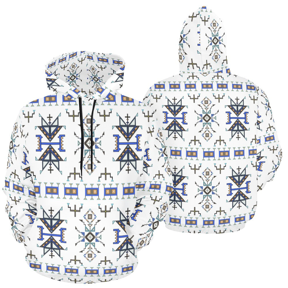 Eagle Strike White Hoodie for Men