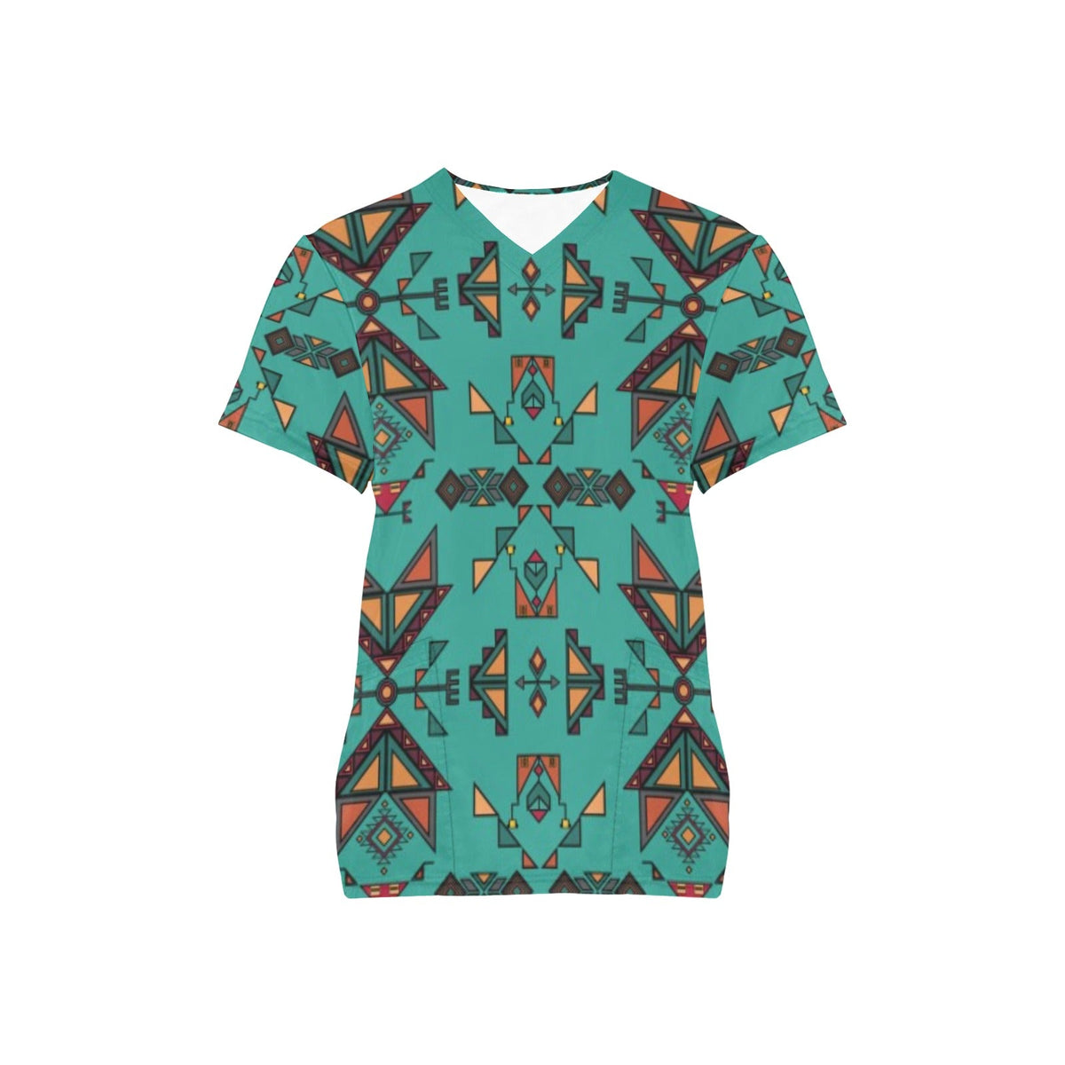 Arrow dawn Turquoise Scrub Top