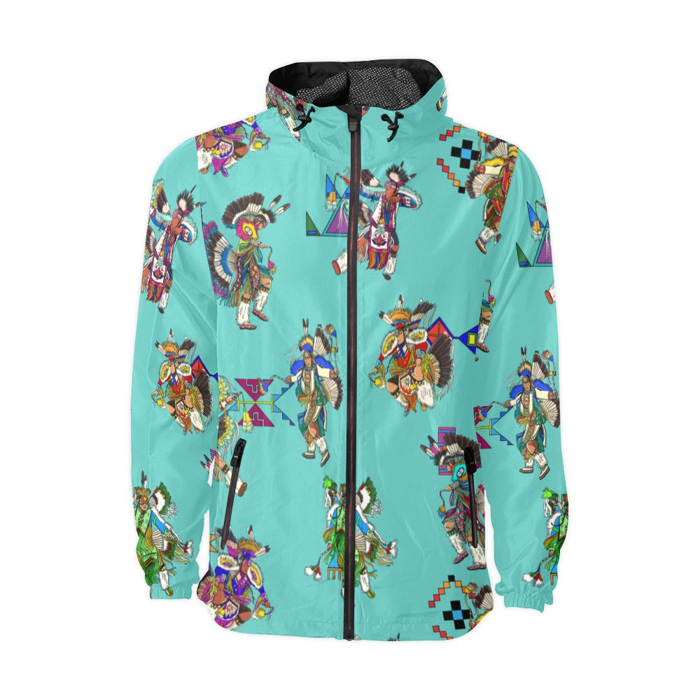 Men's Fancy Dancers Eggshell Blue Men's Windbreaker