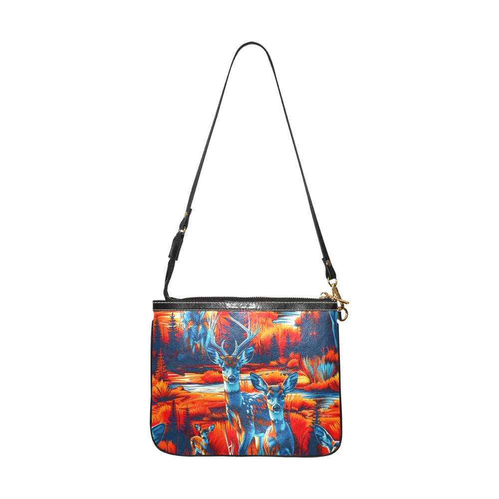 Deer Family Small Shoulder Bag