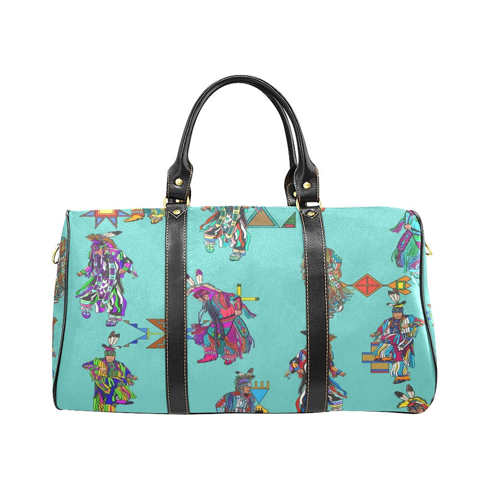 Men's Grass Dancers Eggshell Blue Small Travel Bag