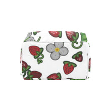 Load image into Gallery viewer, Strawberry Dreams White Multi-Function Diaper Backpack/Diaper Bag
