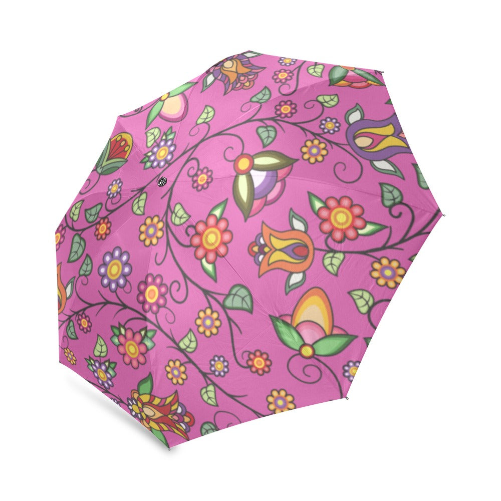 Heartbeat Petals Pink Foldable Umbrella