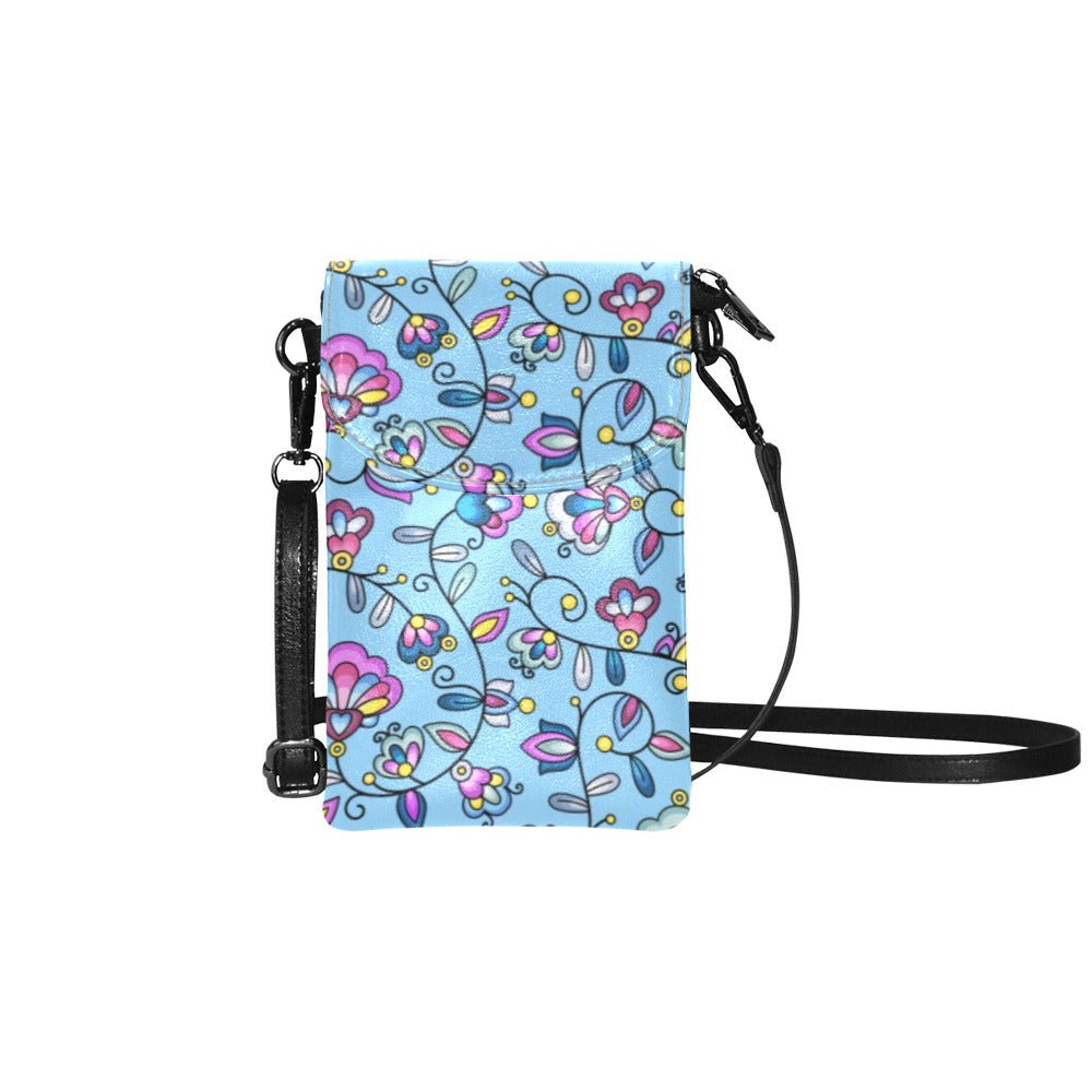 Autumn Bundle Blessing Blue Small Cell Phone Purse