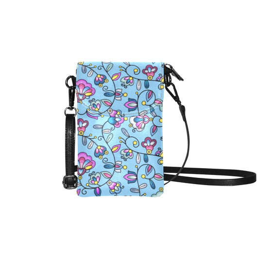 Autumn Bundle Blessing Blue Small Cell Phone Purse
