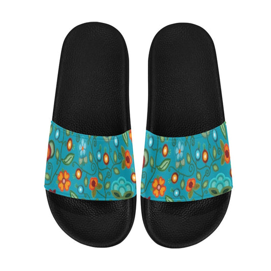 Prairie Fire Petals Ocean Slide Sandals
