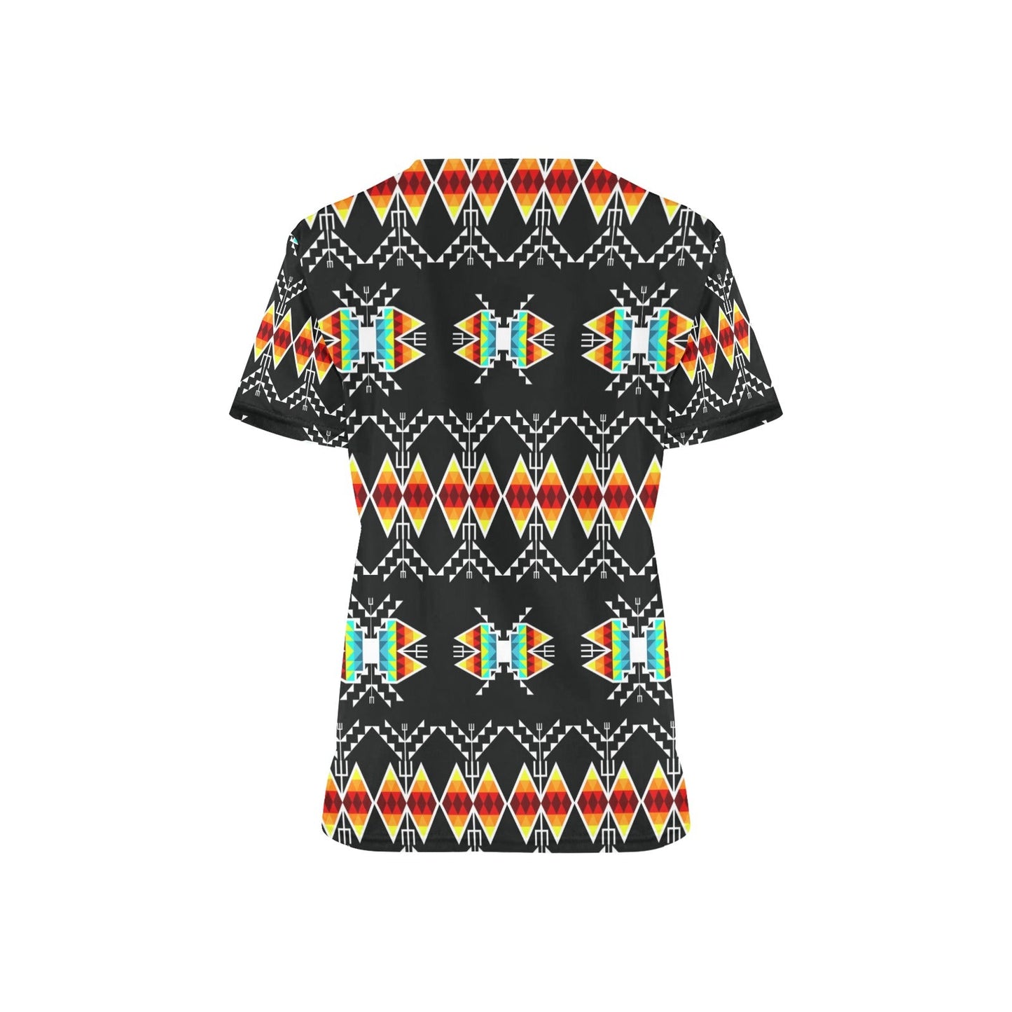 Sacred Trust Black Colour Scrub Top