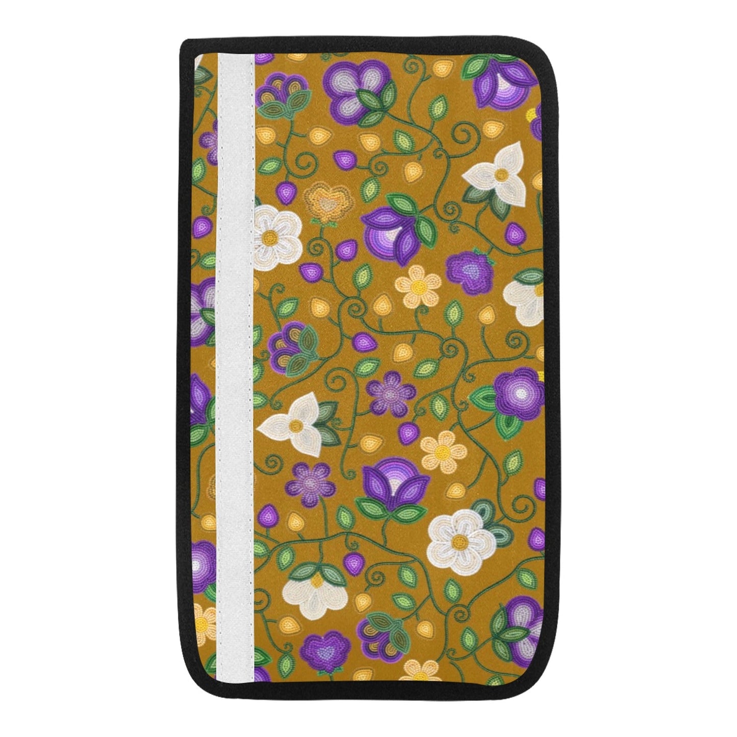 Midnight Moss Bloom Toffee Seat Belt Cover
