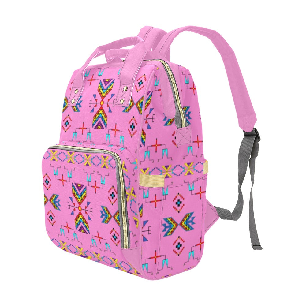 Rainy Chief Rainbow Blush Multi-Function Diaper Backpack