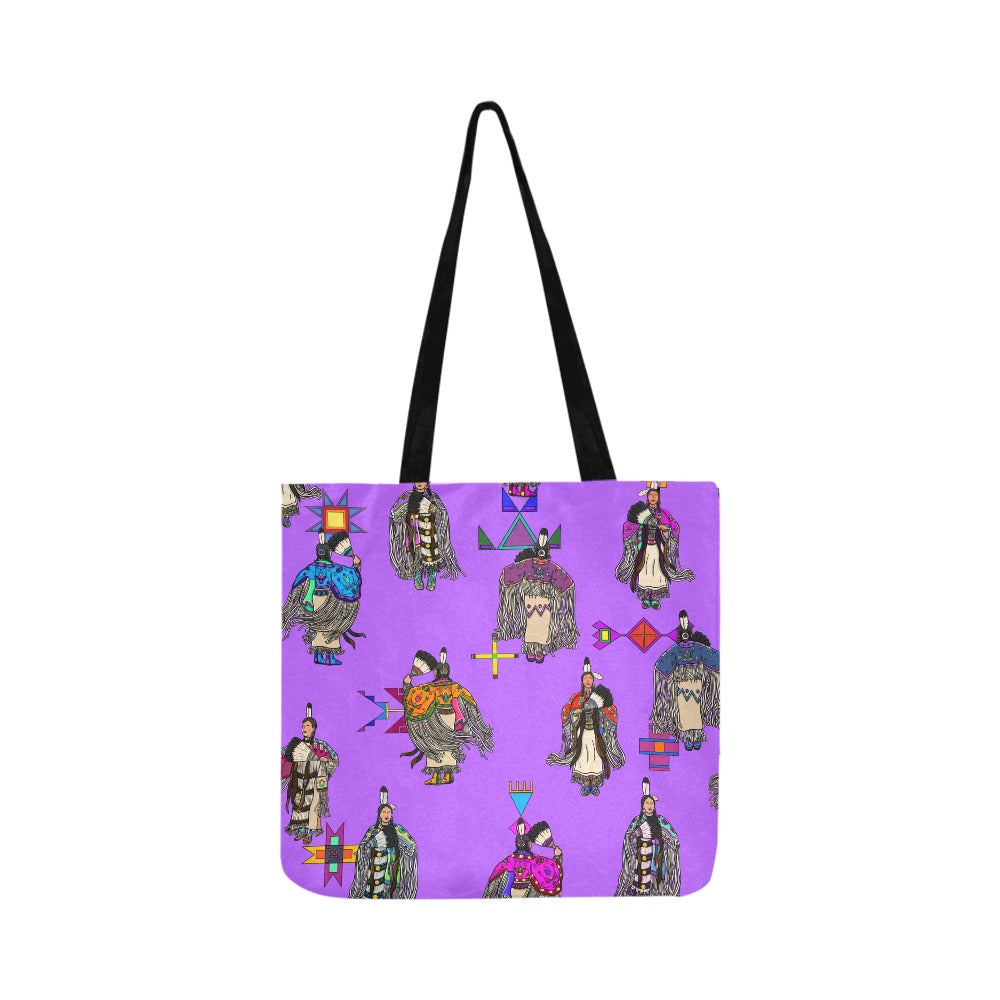 Women's Tradish Dancers Purple Reusable Shopping Bag